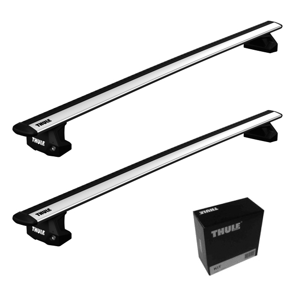 Kompletter Thule Dachtraeger Evo mit WingBar Evo Aluschienenprofilen