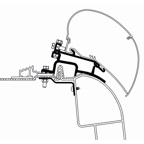 THULE Adapter Kit Renault Master Opel Movano H2 fuer Markise 6300 308059