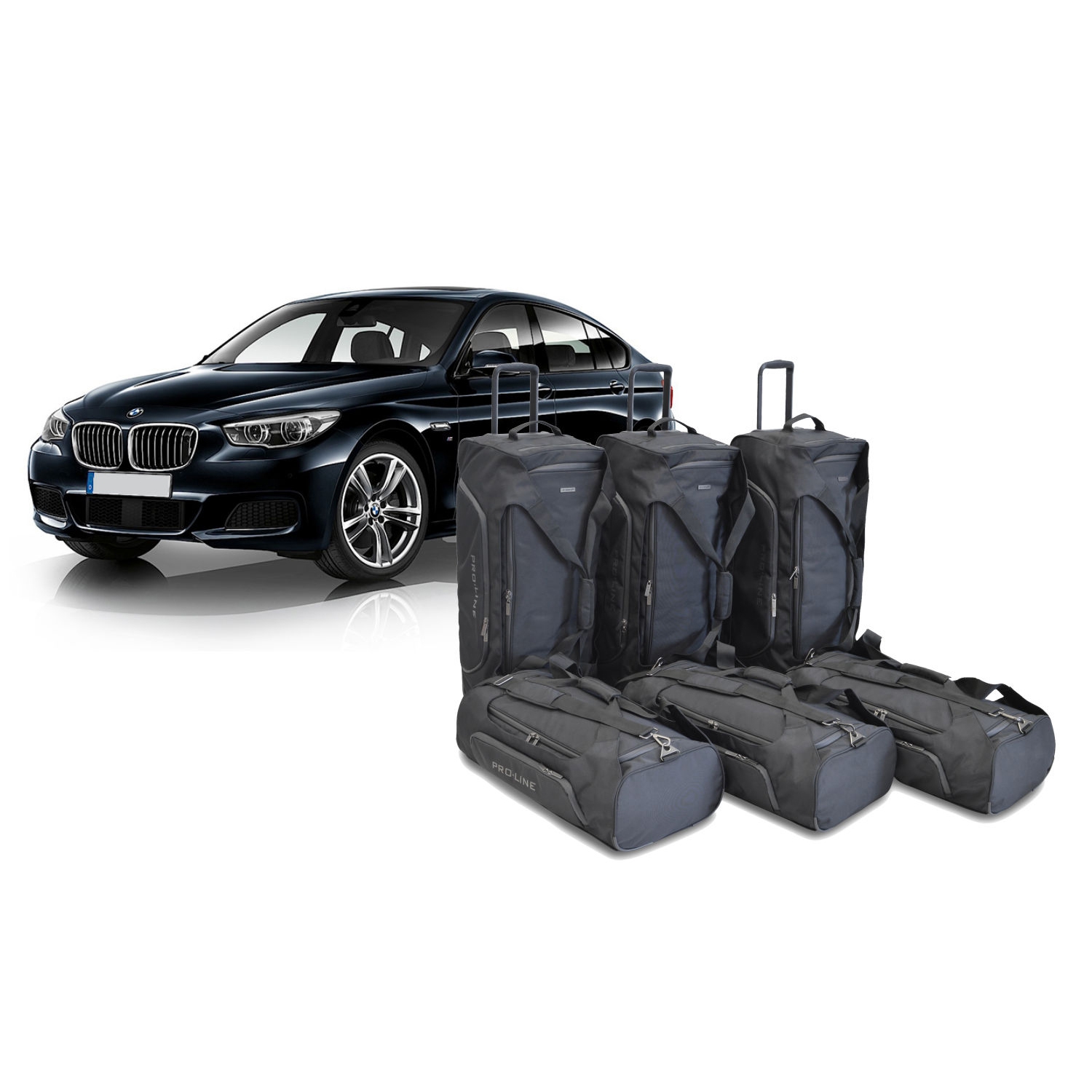 Car Bags Pro-Line B11101SP BMW 5er GT -F07- Bj- 09-17 Reisetaschen Set- Auf Ihr Auto massgeschneidert- Das Original