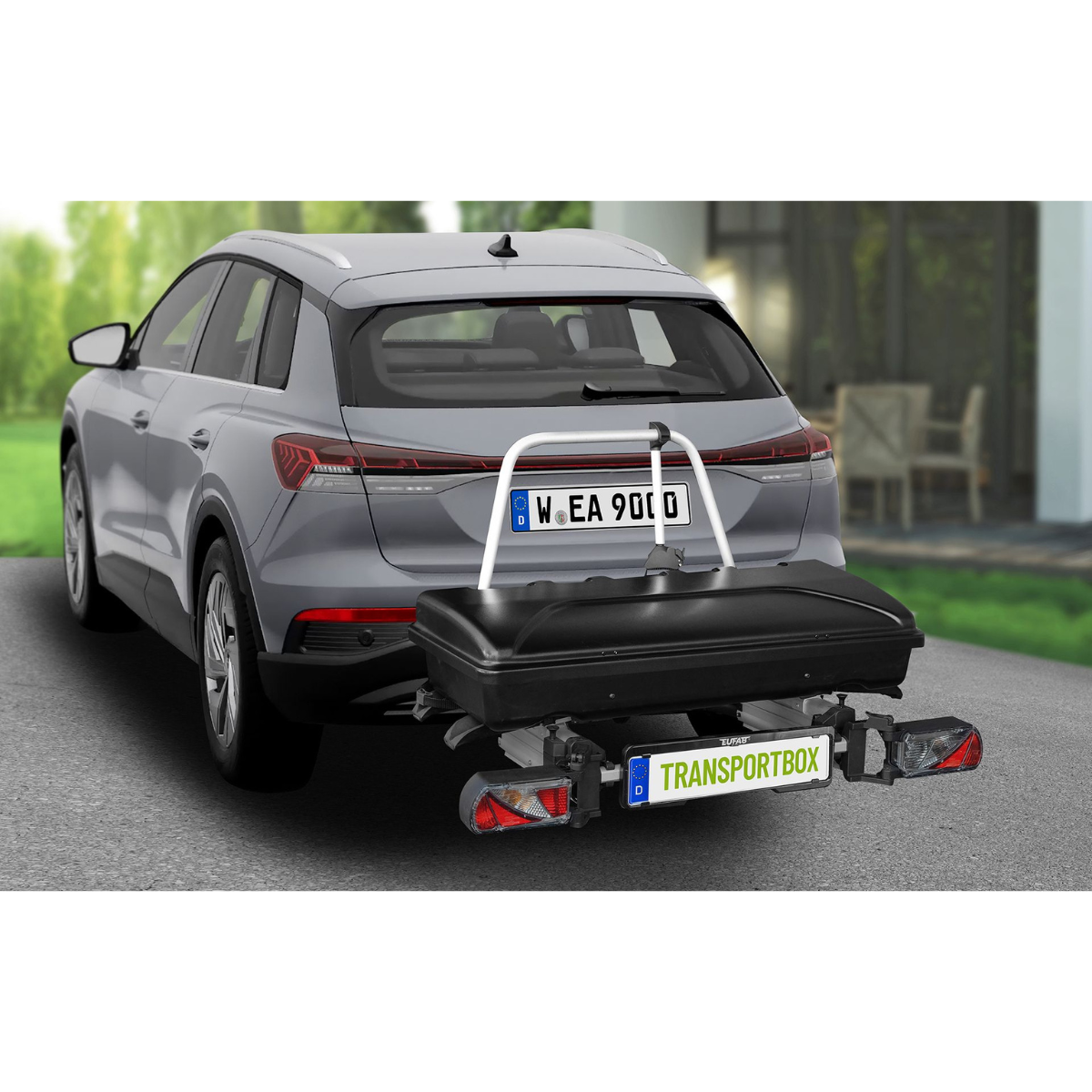 EUFAB 11651 Heckbox 350 Liter fuer Kupplungstraeger - 11651