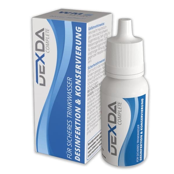 WM AQUATEC Dexda Complete 12 ml Desinfektion und Konservierung bis 120 Liter Wasser - DCP12CLS