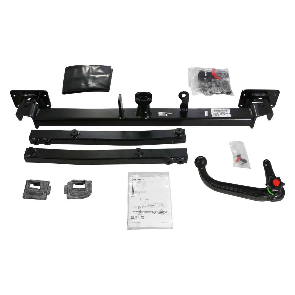 Westfalia Abnehmbare Anhaengerkupplung fuer Mercedes C-Klasse Kombi-Limo S204-W204 -BJ 07-09-08-14- Coupé C204 -BJ 01-11-09-15- E-Klasse Coupé C207 -BJ 05-09-12-16- - im Set mit 13-pol. fahrzeugspezifischem Elektrosatz - 313211900113 