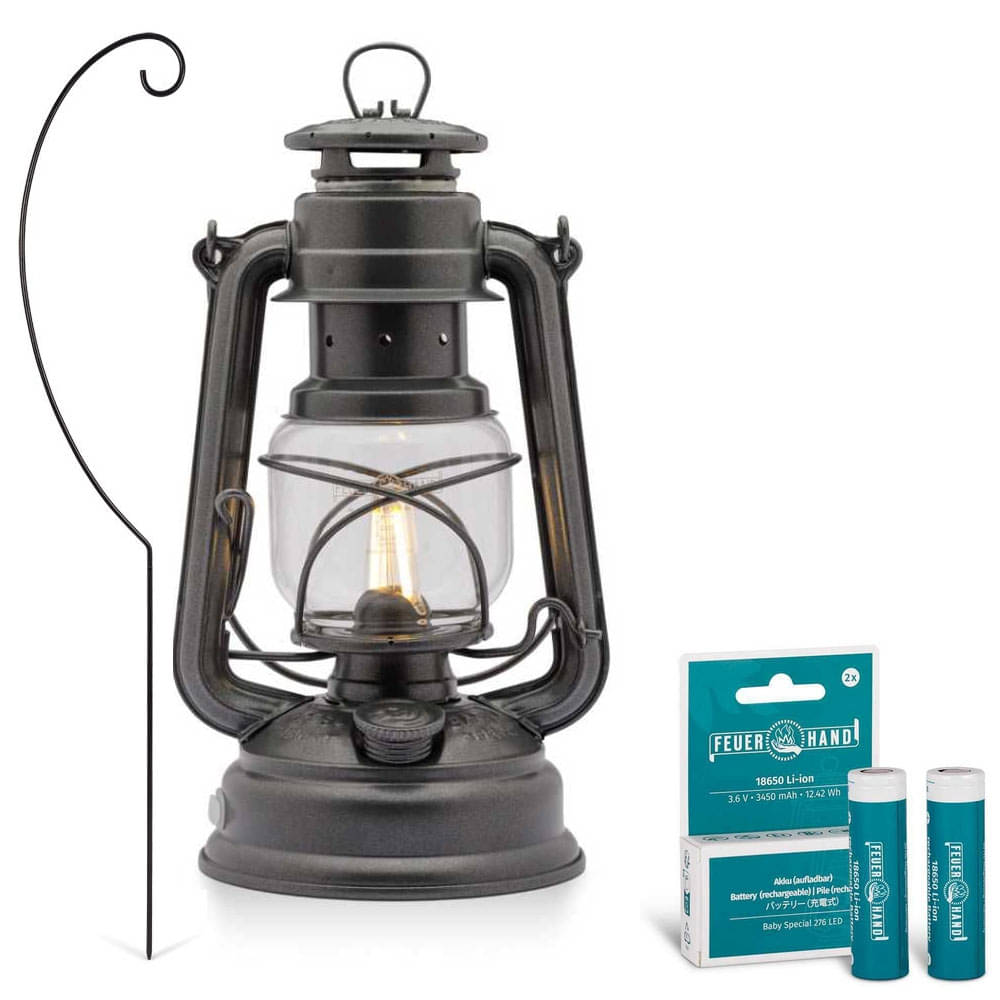 FEUERHAND LED Laterne Baby Special 476 Sparkling Iron Starter-Set 4.0
