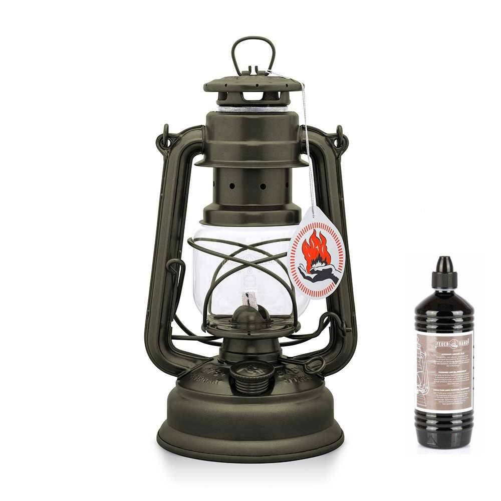 FEUERHAND Sturmlaterne 276 Olive Starter-Set 2.0