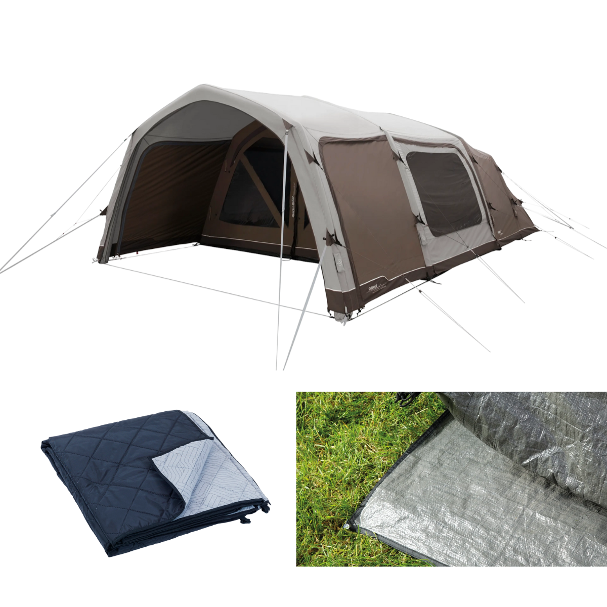 Outwell aufblasbares Familienzelt Boston 6 Air TC inkl. Teppich und Unterlage - 111530