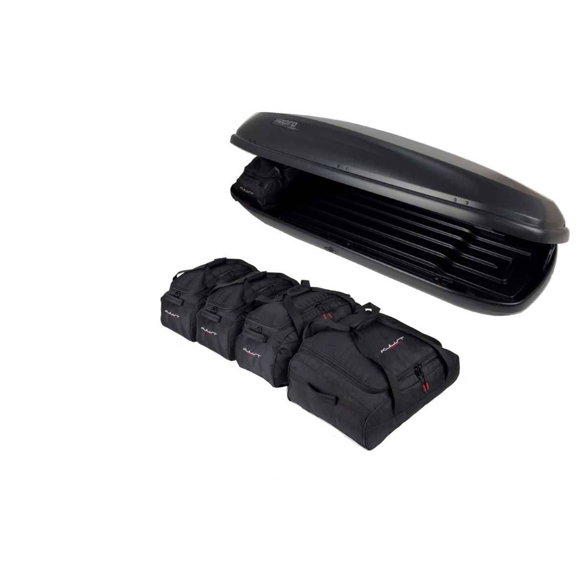 KJUST Dachboxen Taschen Set fuer Dachbox HAPRO CARVER 8.5 5er-Set - 13245