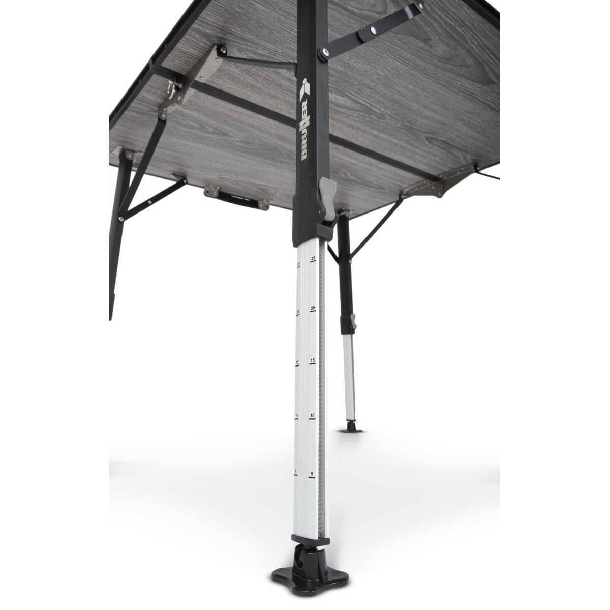 BRUNNER Campingtisch Elutop ComPack 80 wood Falttisch 80 x 80 cm - 0406057N