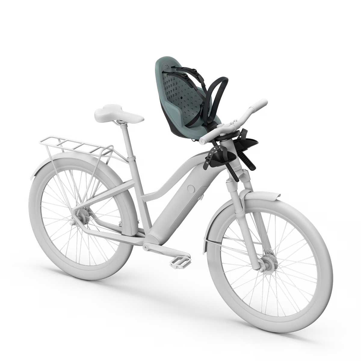 THULE Yepp 2 Mini Fahrradkindersitz Frontmontage Mid Blue - 12041102