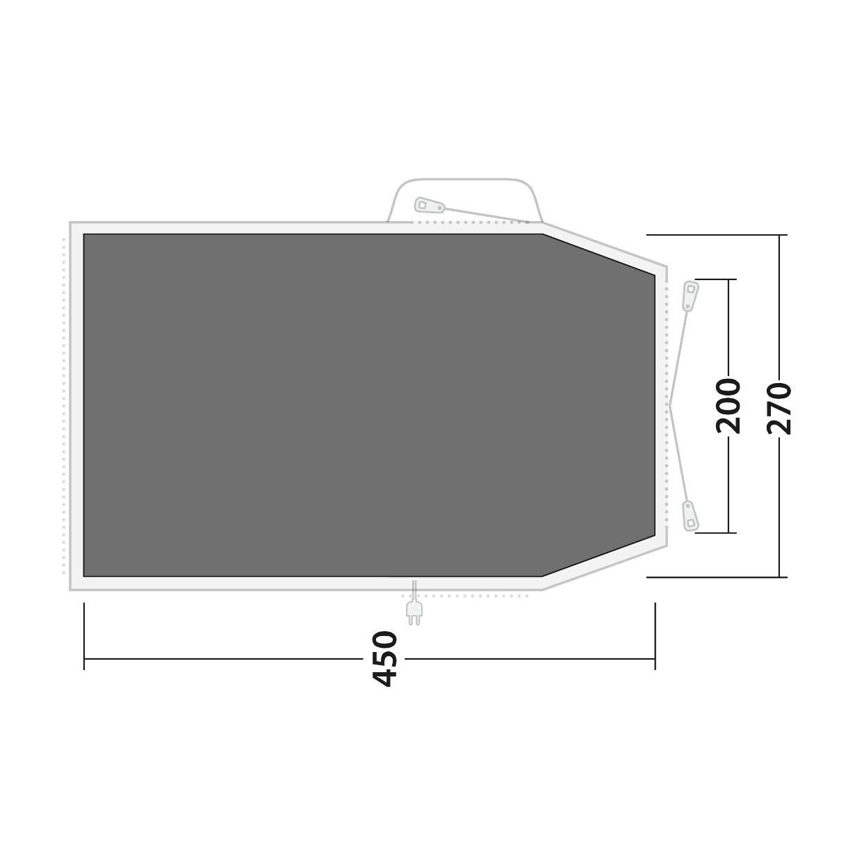 Outwell Zeltunterlage fuer Familienzelt Nevada 4PE - 171101