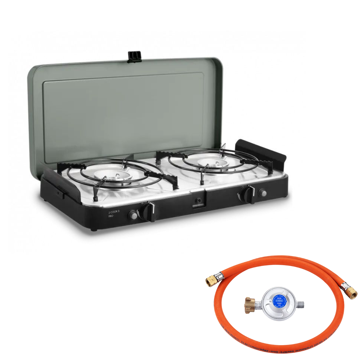 CADAC 2 Cook 3 Pro Stove 50mbar inkl. Universalregler 50 mbar - 203P1-10-DE 8520
