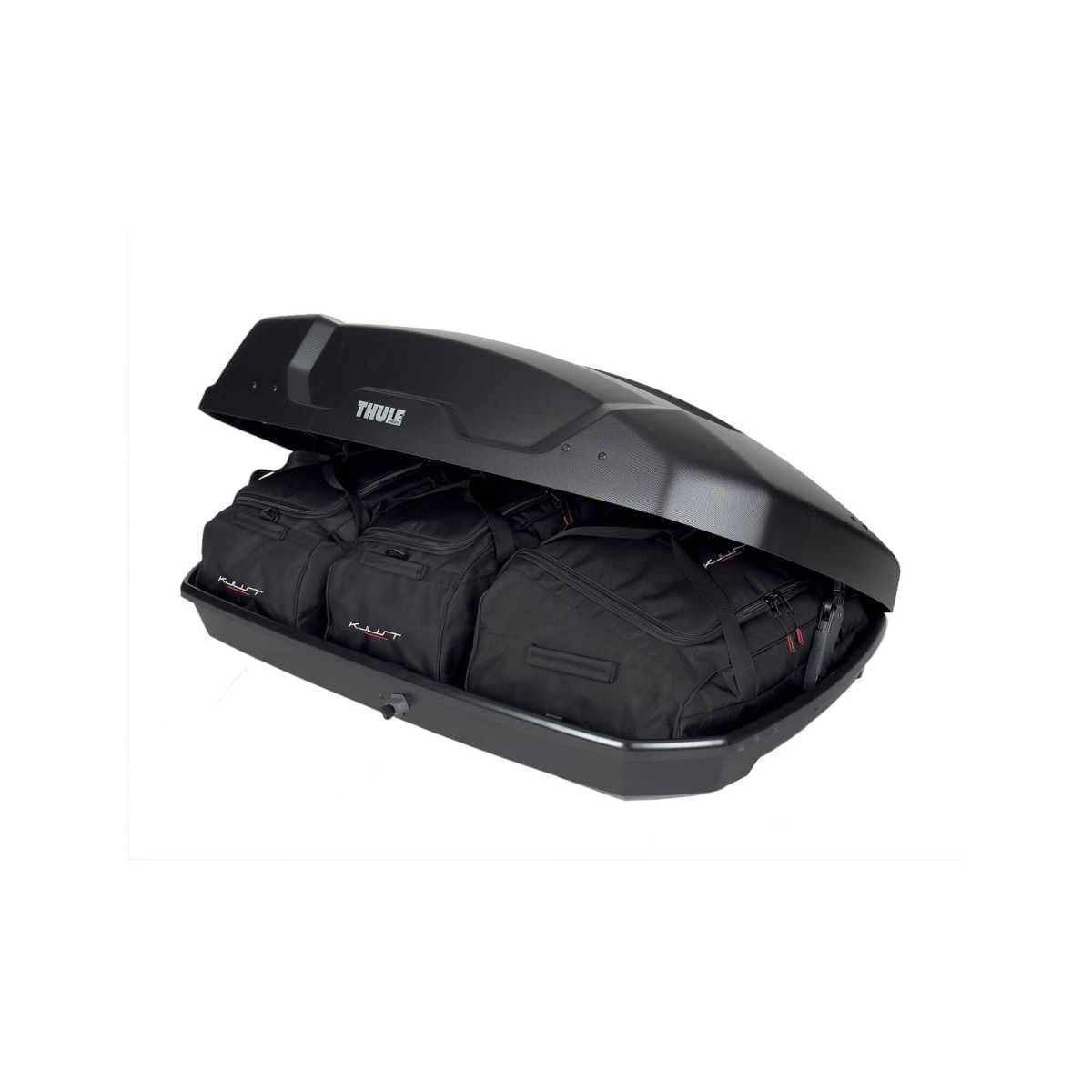 KJUST Dachboxen Taschen Set fuer Dachbox THULE FORCE XT S 3er-Set - 13149