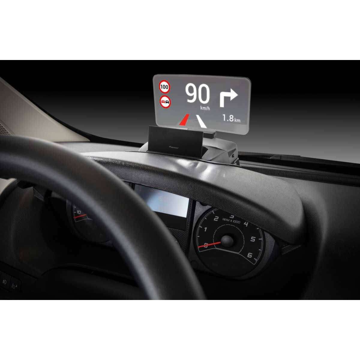 PIONEER Head-Up-Display mit Kabelsatz fuer Pioneer ACIV-Z1000 Fiat Ducato 7er Serie - SDA-HU100-DUC7