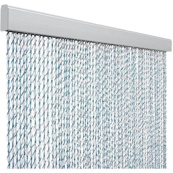 Türgordijn ARISOL Koordgordijn SARA blauw 100 x 220 cm - gecontroleerde B-keuze Tuervorhang ARISOL Kordelvorhang SARA blau 100 x 220 cm