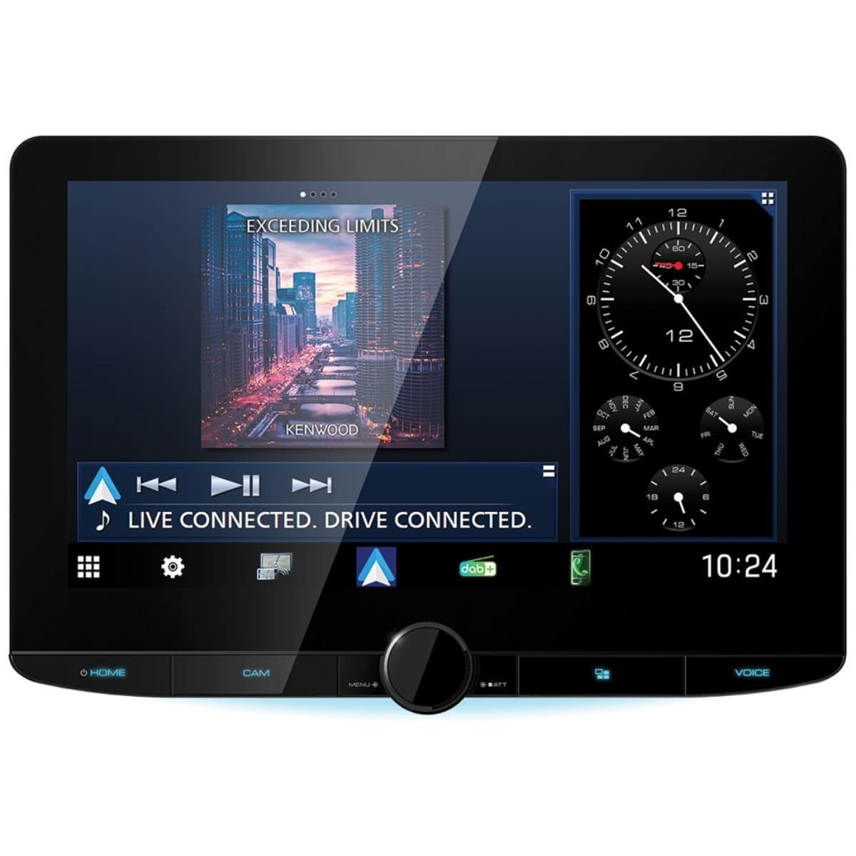 KENWOOD DMX9724XDS inkl- Installations-Kit mit LFB fuer Ford Transit Custom ab Bj. 2018 - DMX9724XDS KITFOPROFB