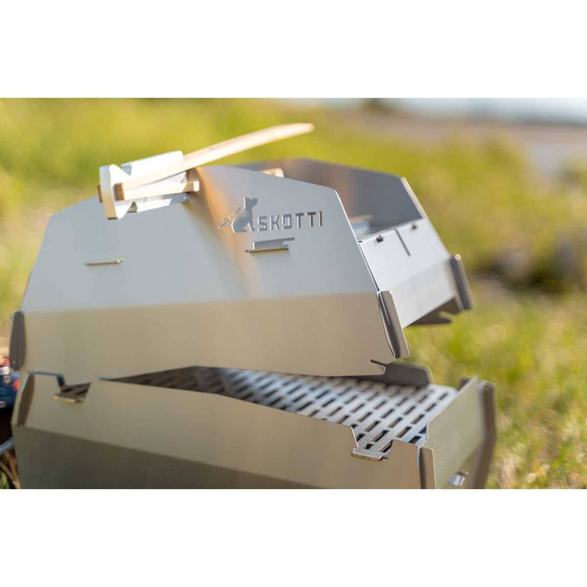 SKOTTI CAP Deckel inkl. Grillzange- Edelstahl - SK046