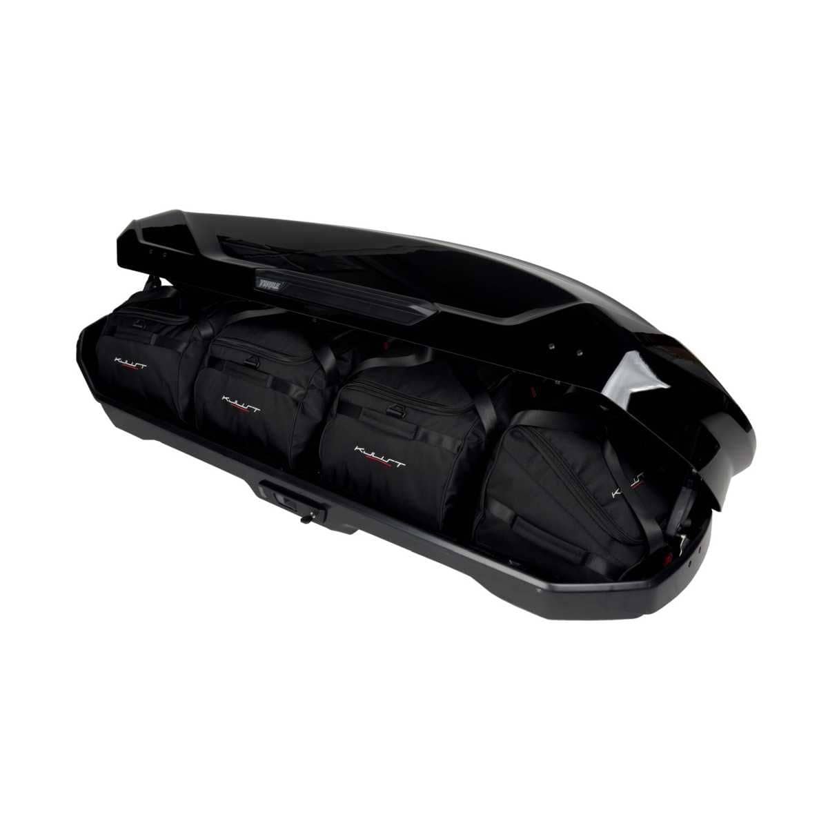 KJUST Dachboxen Taschen Set fuer Dachbox THULE MOTION 3 SPORT 4er-Set - 13170