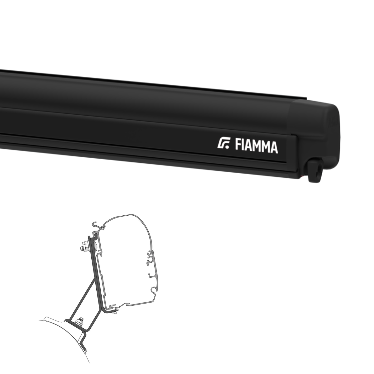 Markise FIAMMA F45 S 260 Gehaeuse deep black inkl. Adapterkit Stellantis PSA Fahrzeuge ab 2016 - 06759F01R