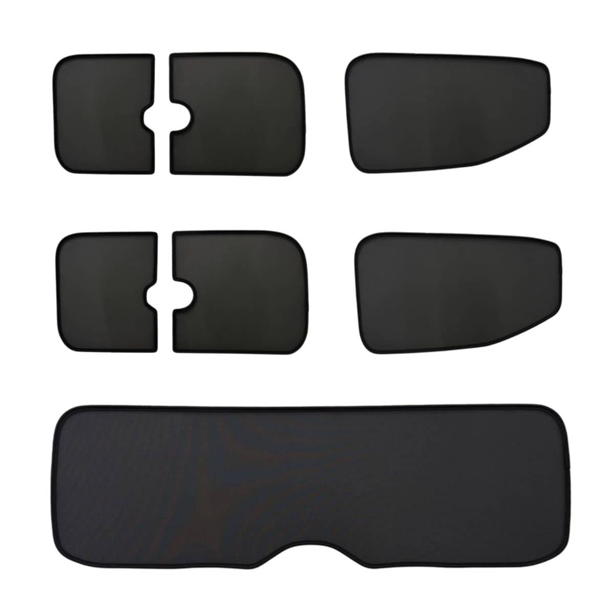 WINDESA SunClip Sonnenschutz - Sichtschutz Ford Tourneo Custom L1 mit Ausstellfenster ab Bj. 2024 Set ABC - sun-10495a2bc-L1-fo