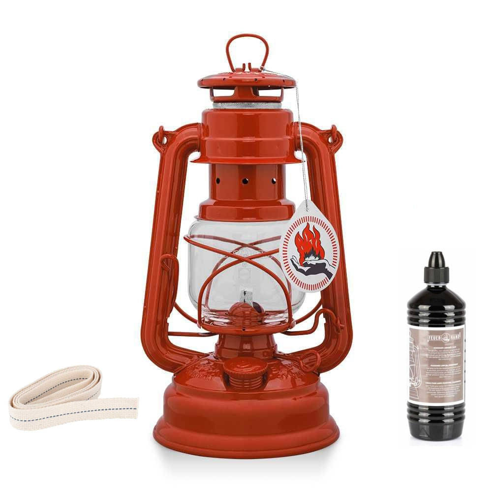 FEUERHAND Sturmlaterne 276 Brick Red Komplett-Set 2.0 FEUERHAND Sturmlaterne 276 Brick Red Komplett-Set 2.0