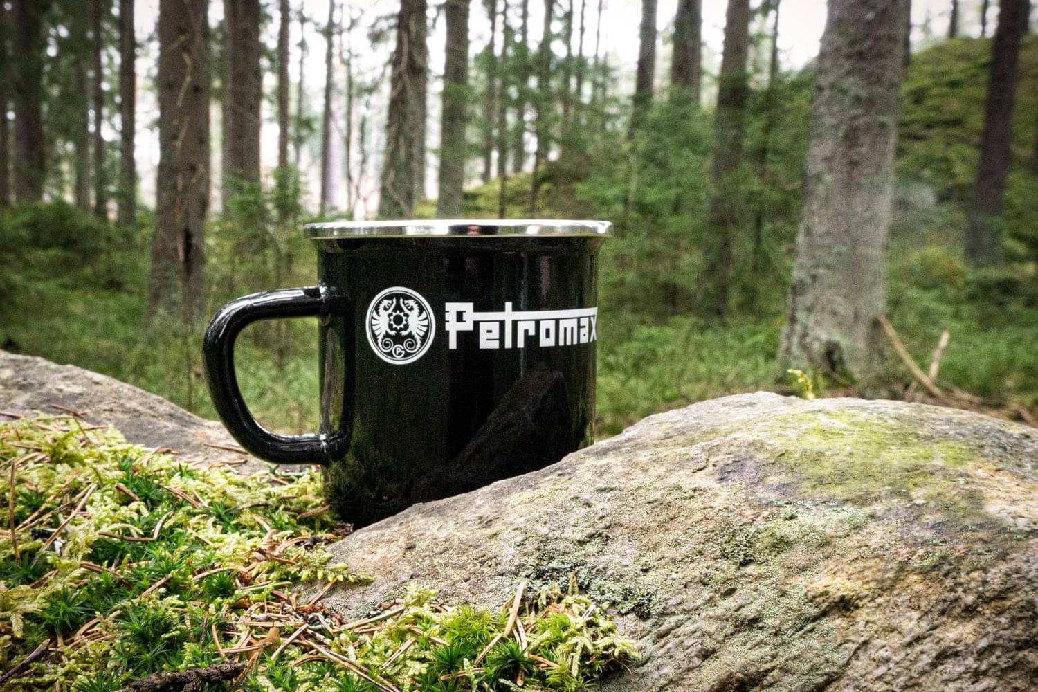 PETROMAX Emaille Becher schwarz px-mug-s