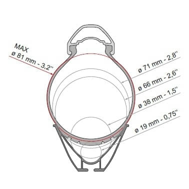 FIAMMA Fahrradtraeger Carry Bike Pro C-N fuer 2 Fahrraeder - 02096-10V