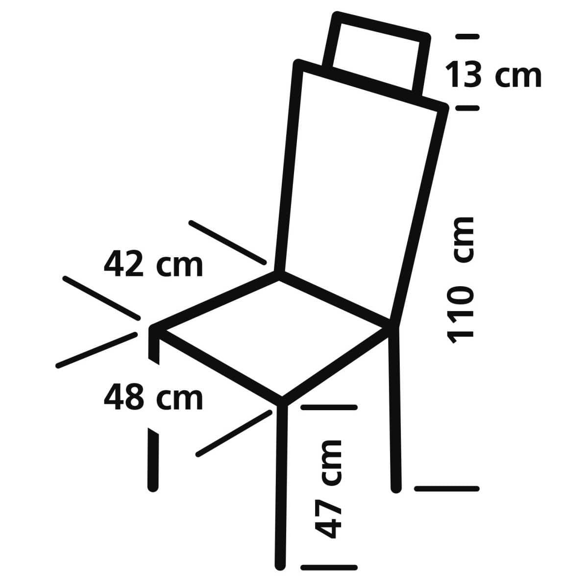 EuroTrail Campingstuhl CHATEAU Schwarz - ETCF1349