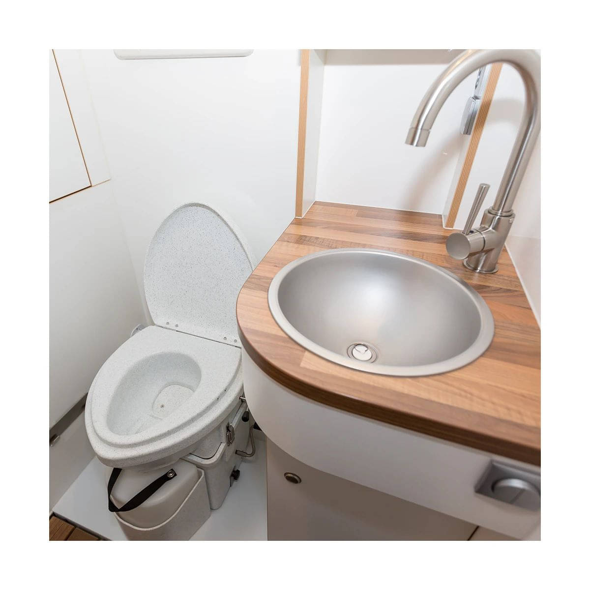 Natures Head® Komposttoilette mit Spider Handle Handkurbel NH001