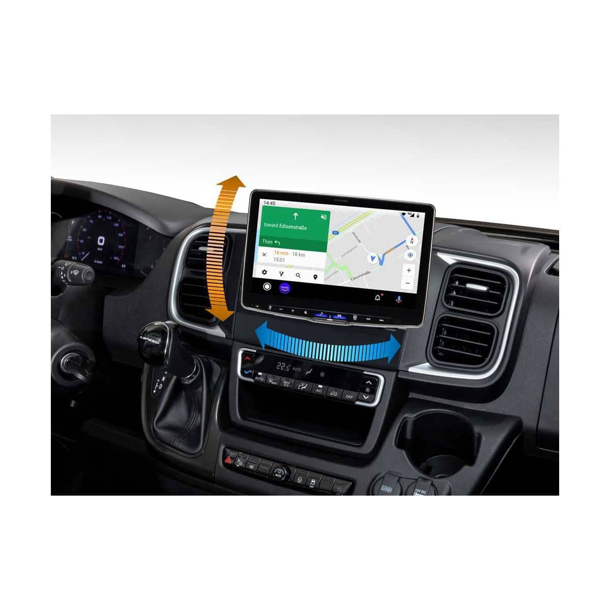 ALPINE HALO 11 Digital-Media-Station schwenkbar Fiat Ducato Serie 8 iLX-F115DU8S-SET