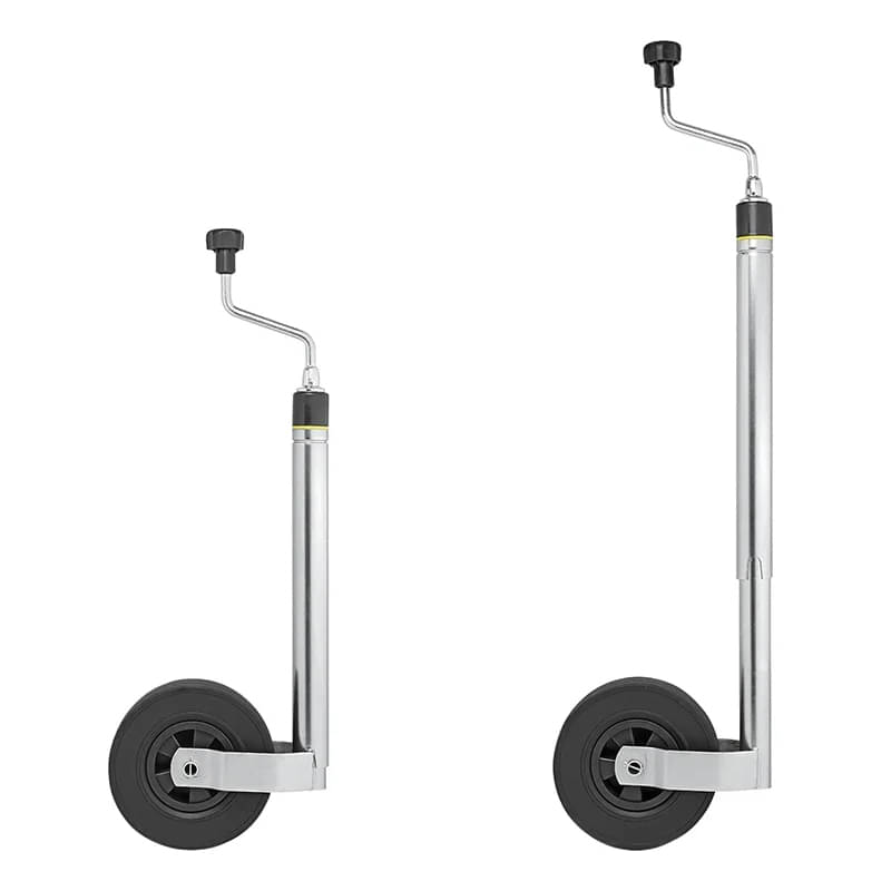 ProPlus Stuetzrad mit Stuetzlastanzeige Ø48 mm Kunststoff-Felge mit Vollgummi-Reifen 220 x 65 mm - 341510