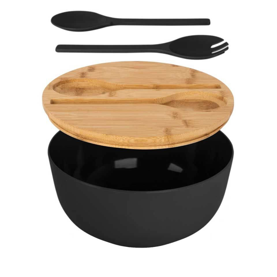 BRUNNER GREENKICK Salatschüssel schwarz ø 25 cm BRUNNER GREENKICK Salatschuessel schwarz ø 25 cm - 0830044N.C1M