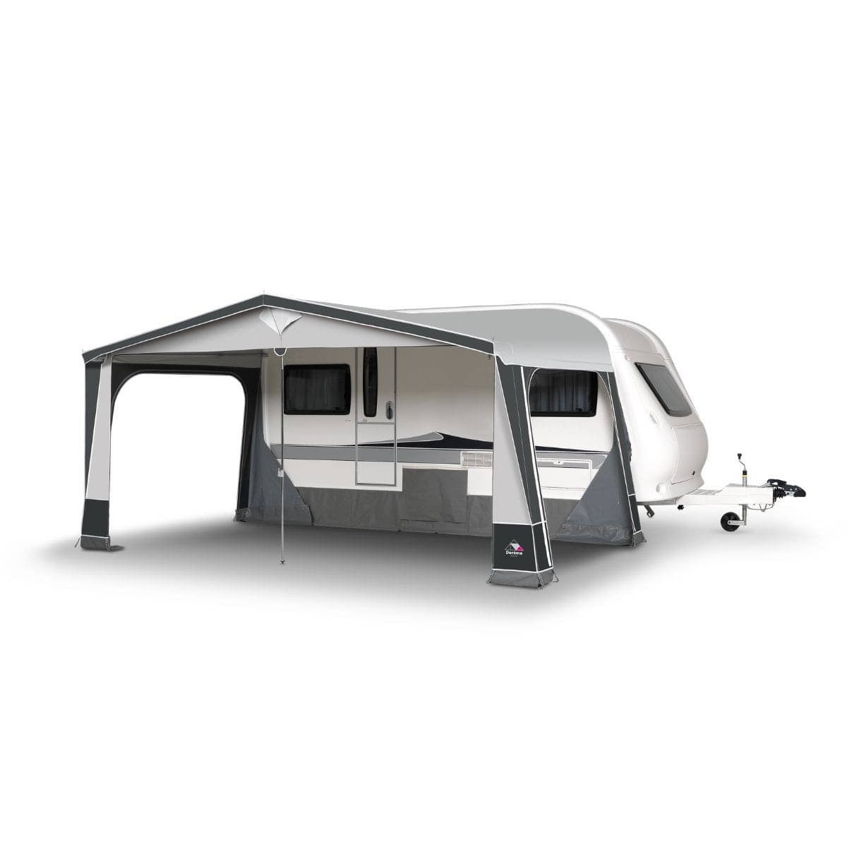 DOREMA Wohnwagen-Vorzelt IBIZA- Gr. 8- Umlauf 825 - 850 cm- Tiefe 240 cm- 25 mm Stahlgestaenge - 11428 - S25 120 02 PG