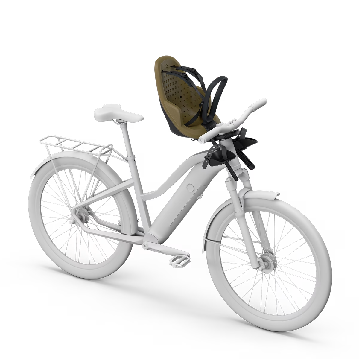 THULE Yepp 2 Mini Fahrradkindersitz Frontmontage Nutria Green - 12041104