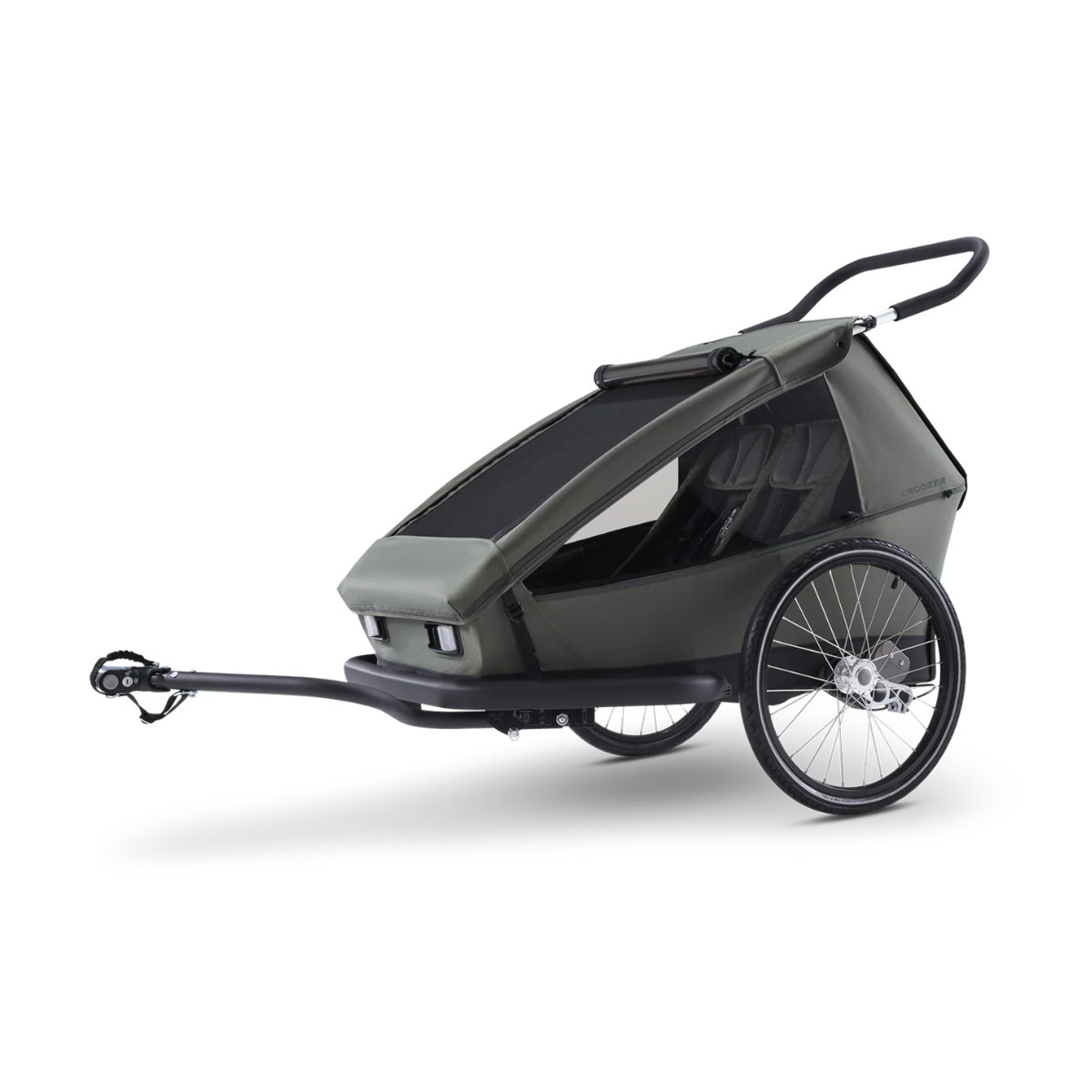 CROOZER Kinderfahrradanhaenger Kid Ellma 2 Moos Green - 121000925
