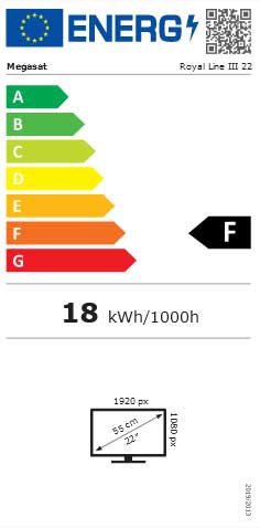 MEGASAT TV Royal Line III 22 Zoll - 240121
