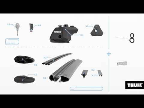 Dachträger Renault Duster SUV 25- Reling THULE Alu Evo B