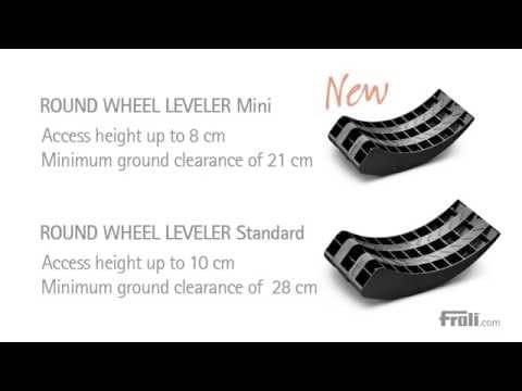 FROLI Rundkeil Mini Auffahrkeil 2er-Set mit Tasche schwarz