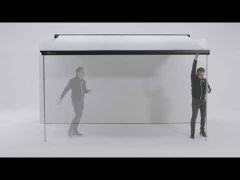 THULE Omnistor Markise 6300 Mystic grau 425 cm Gehäuse weiß mit integriertem 12V-Motor