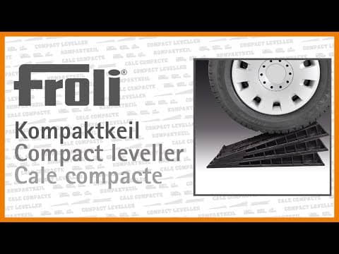FROLI Kompaktkeil Auffahrkeil 2er-Set mit Tasche schwarz