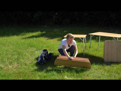 Outwell Campingtisch Custer S Bambus, 65x50 cm